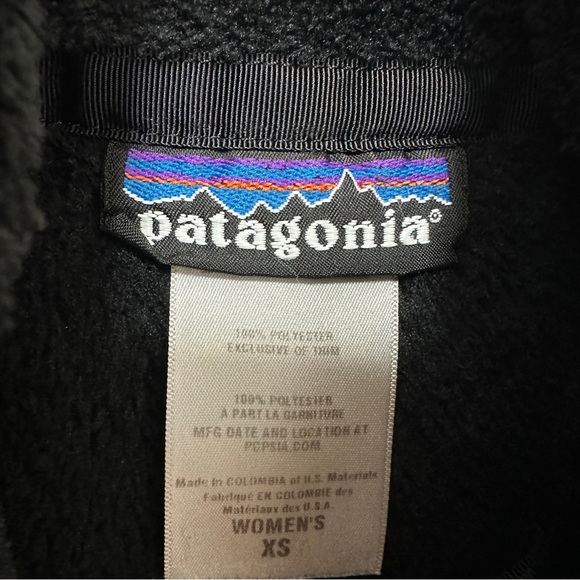 Patagonia Re-Tool Snap-T Fleece Pullover in Black - Picture 6 of 6
